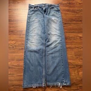 Levi’s 569 Loose Straight Jeans Mens 34x34 Medium Wash Faded Denim Relaxed Fit